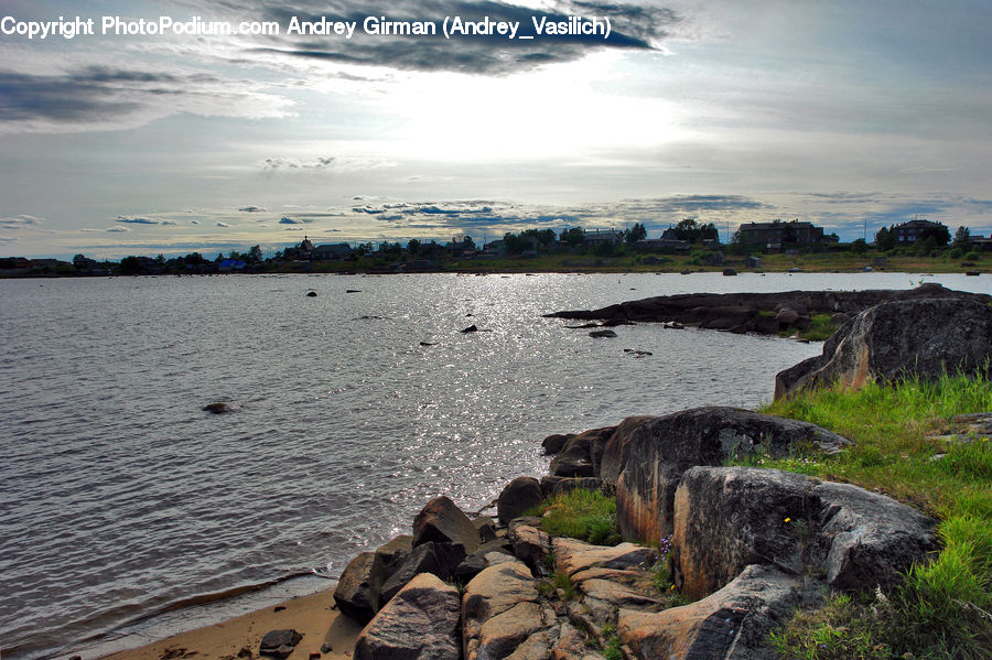 Coast, Outdoors, Sea, Water, Rock, City, Downtown