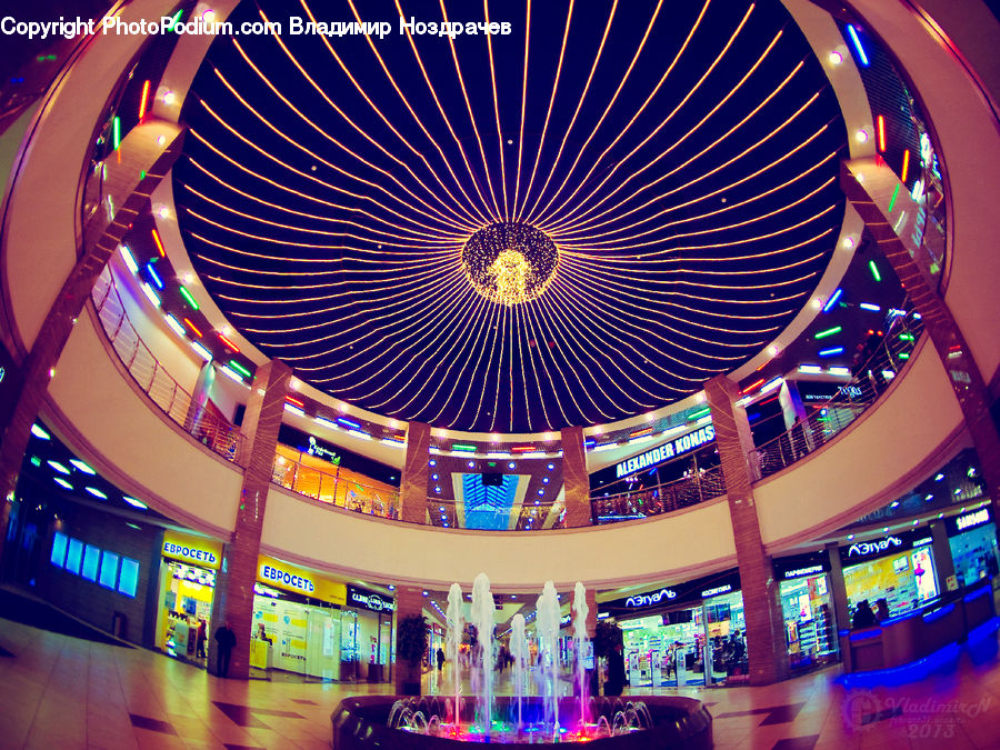 Fisheye, Lighting, City, Downtown, Subway, Train, Train Station