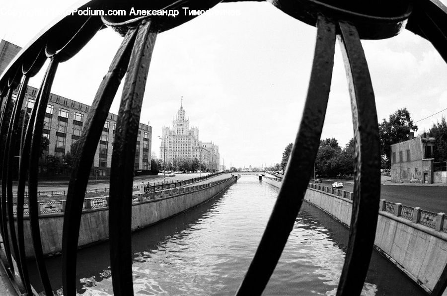 Bridge, Dock, Pier, City, Downtown, Urban