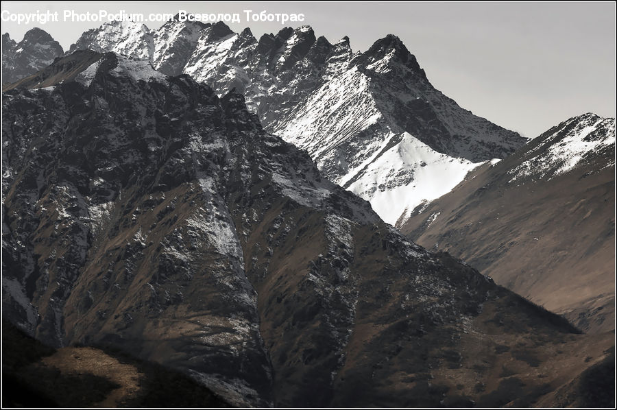 Crest, Mountain, Outdoors, Peak, Arctic, Glacier, Ice