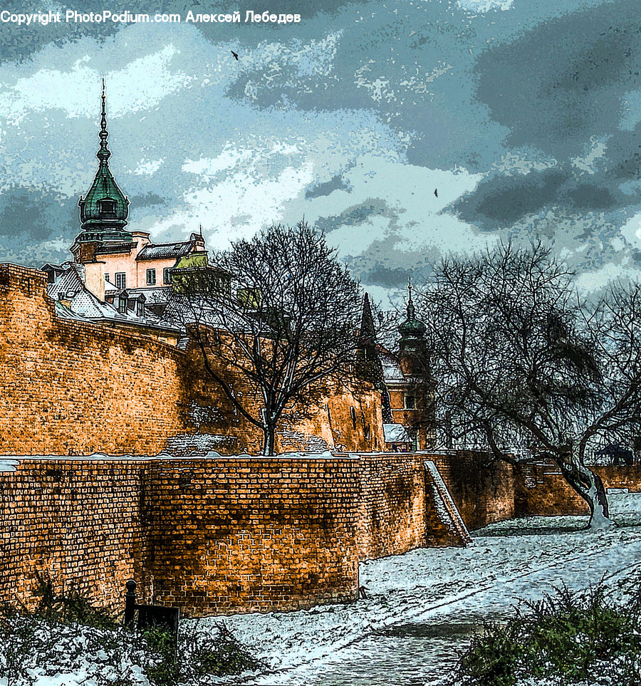 Architecture, Bell Tower, Clock Tower, Tower, Castle, Ditch, Fort