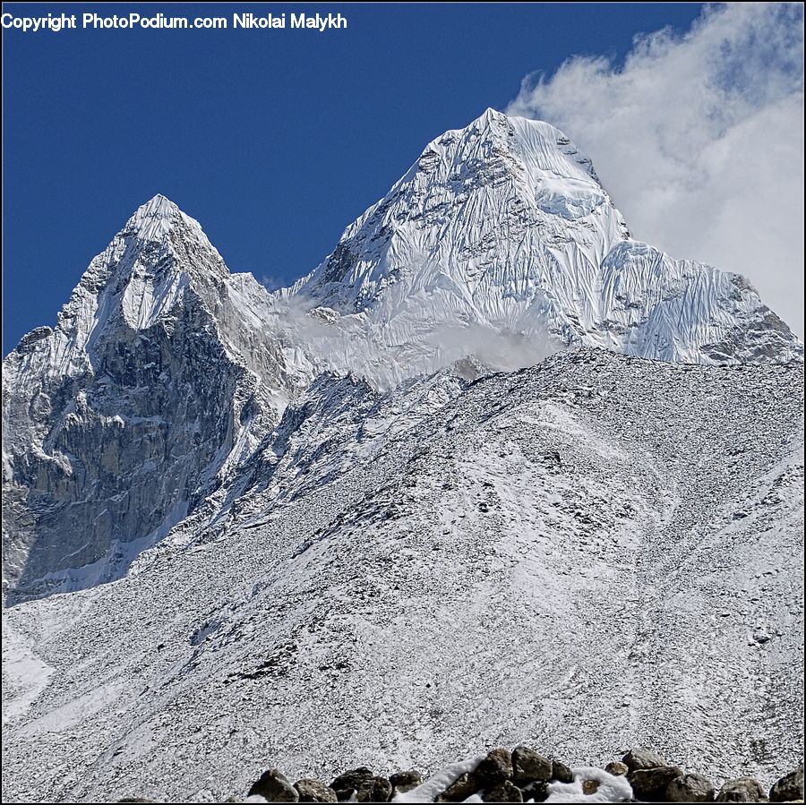Crest, Mountain, Mountain Range, Outdoors, Peak, Arctic, Glacier