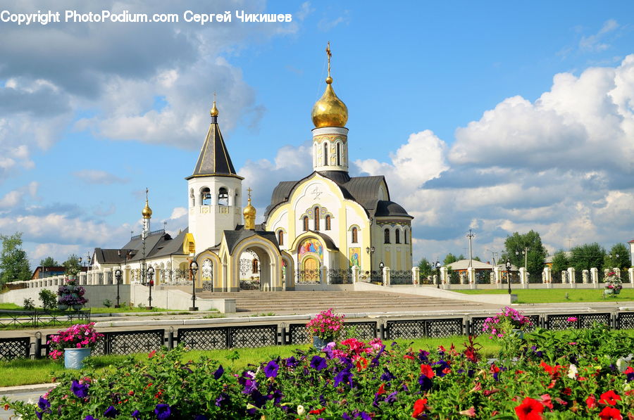 Architecture, Housing, Monastery, Garden, Church, Worship, Blossom