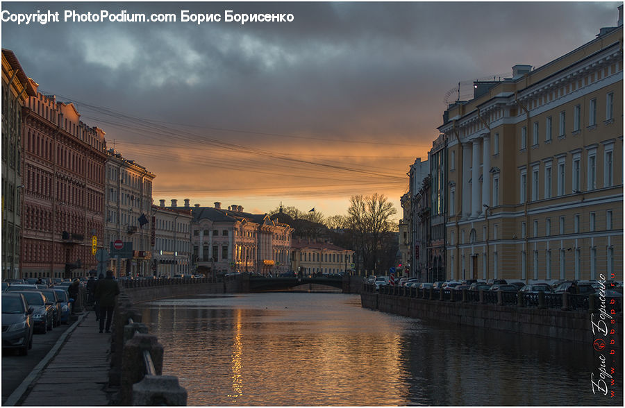 Boat, Gondola, City, Downtown, Building, Housing, High Rise