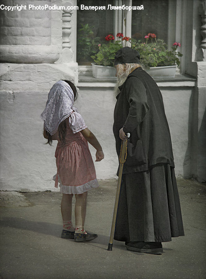 Plant, Potted Plant, People, Person, Human, Coat, Overcoat