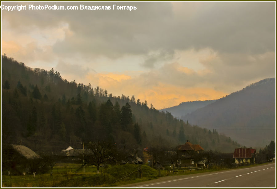 Mountain, Mountain Range, Outdoors, Building, Cottage, Housing, Countryside