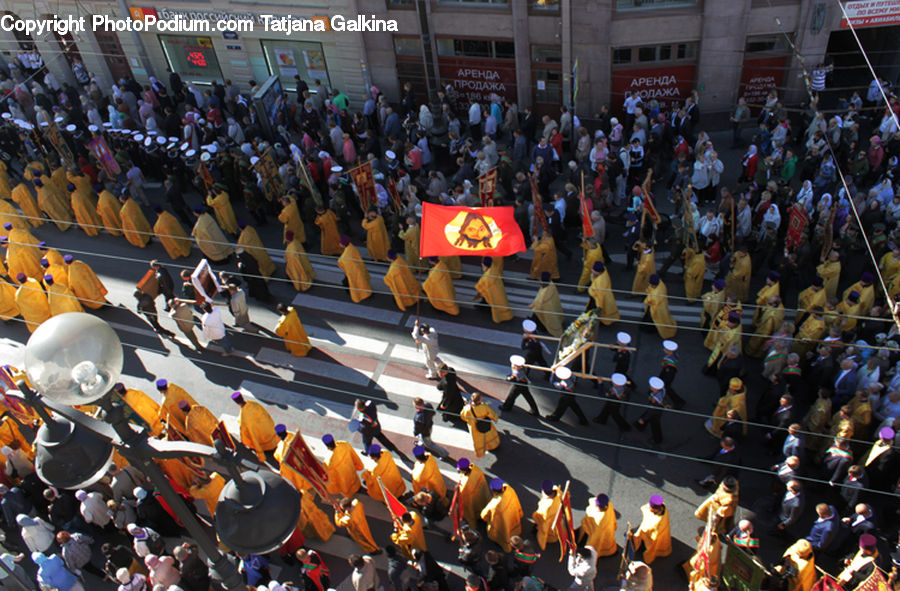 Crowd, Brass Section, Musical Instrument, Trombone, Parade