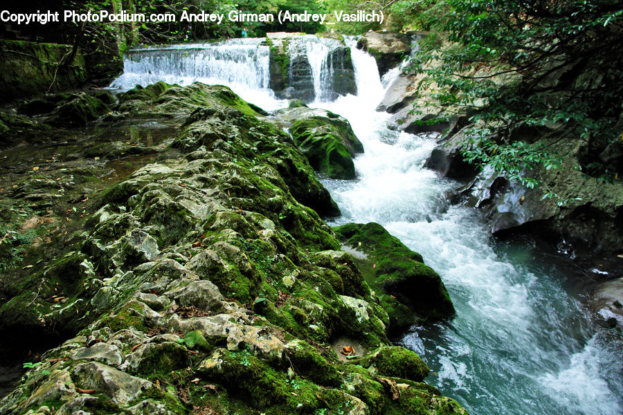 Outdoors, River, Water, Waterfall, Creek, Forest, Jungle