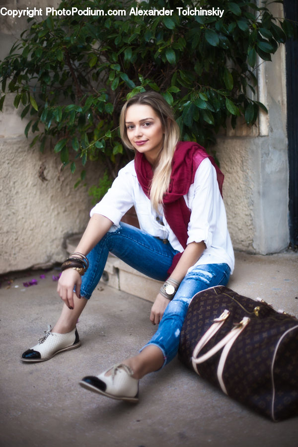 People, Person, Human, Female, Girl, Woman, Bag