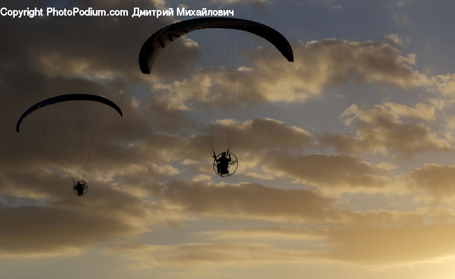 Adventure, Flight, Gliding, Azure Sky, Cloud, Outdoors, Sky