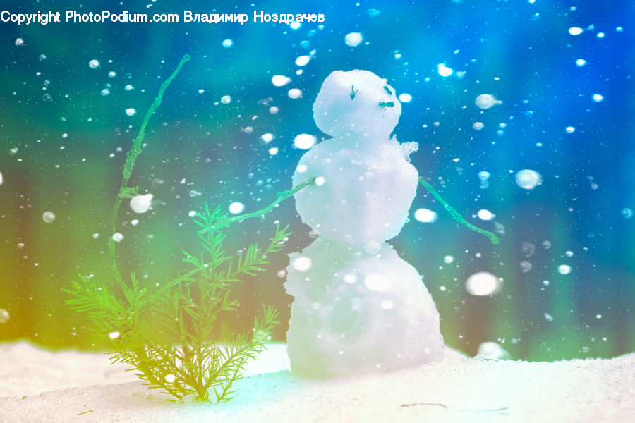 Ice, Snow, Snowman, Winter, Water