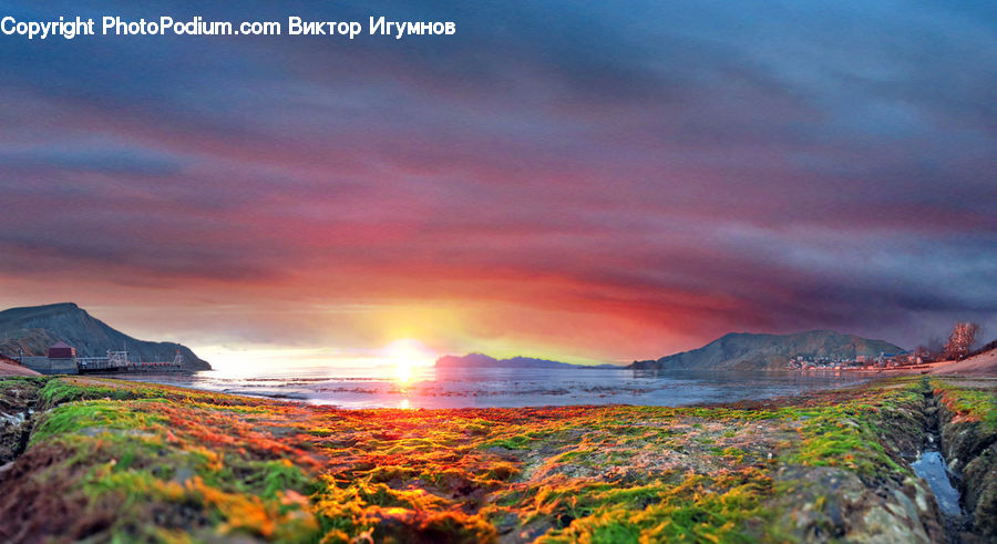 Dawn, Dusk, Sky, Sunrise, Sunset, Coast, Outdoors