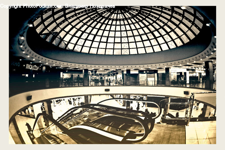 Building, Office Building, Architecture, Dome, Car, Van, Machine
