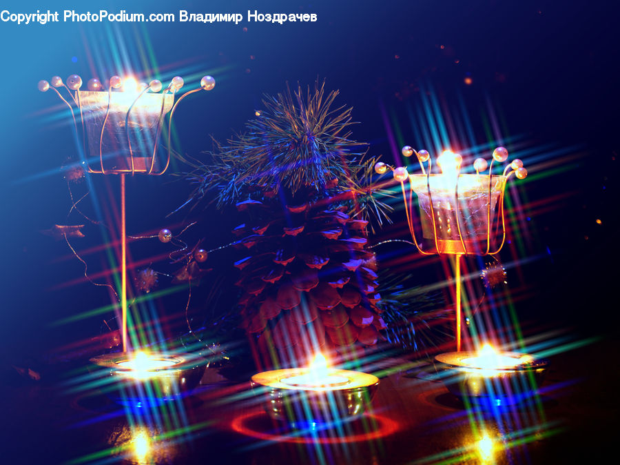 Fireworks, Night, Lighting