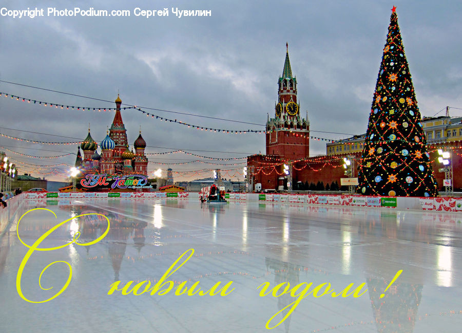 Architecture, Bell Tower, Clock Tower, Tower, Downtown, Plaza, Town Square