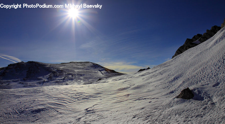 Piste, Skiing, Snow, Snowboarding, Crest, Mountain, Outdoors
