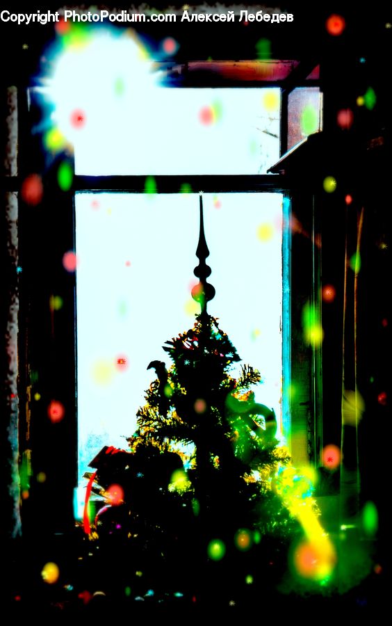 Lantern, Confetti, Paper, Lighting, City, Downtown, Urban