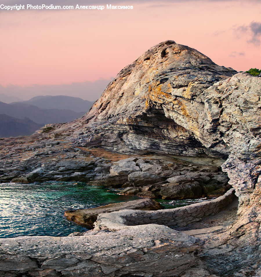 Cliff, Outdoors, Nature, Promontory, Rock, Coast, Sea