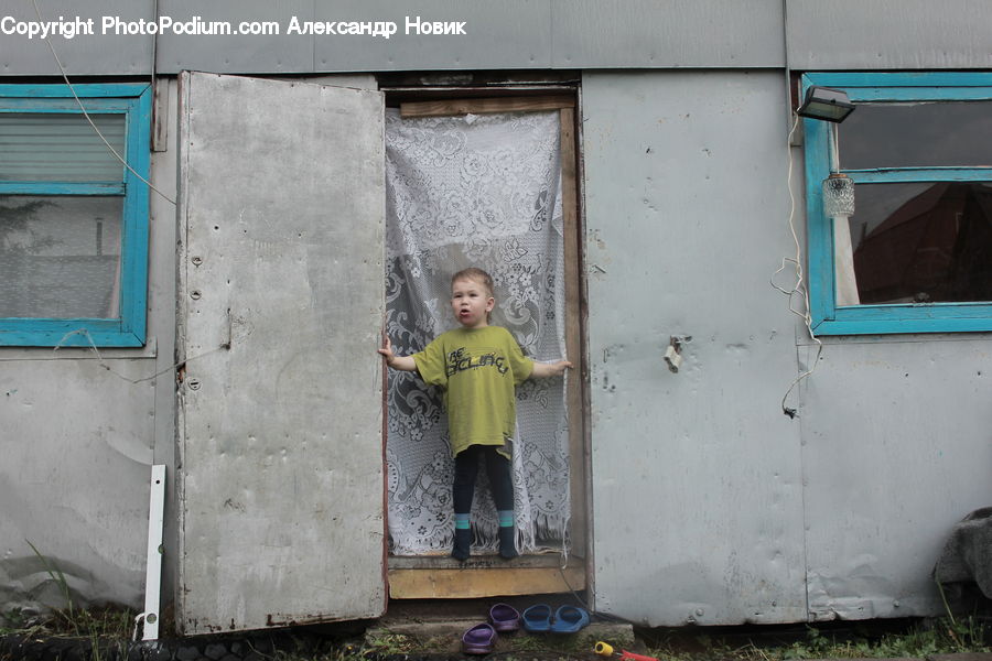 People, Person, Human, Clothing, Shirt, Fence, Wall