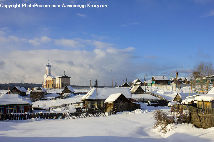 Ice, Outdoors, Snow, Architecture, Housing, Monastery, Landscape