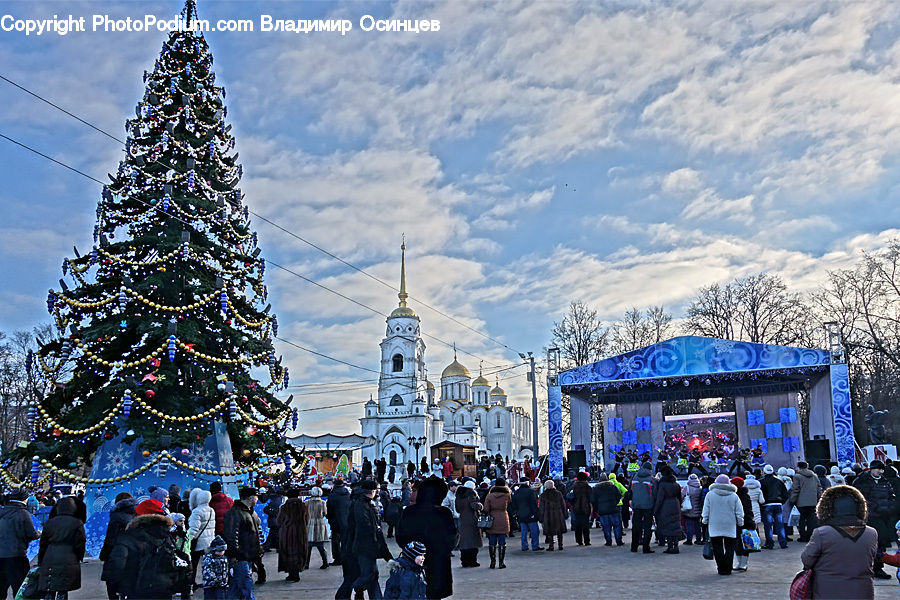 Architecture, Pagoda, Shrine, Temple, Worship, Crowd, Carnival