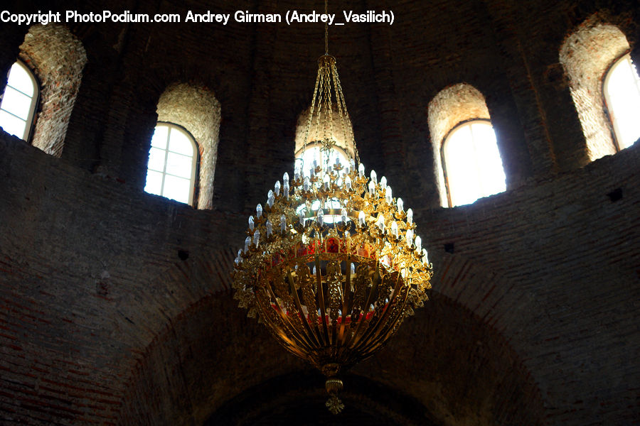 Chandelier, Lamp, Castle, Fort, Architecture, Bell Tower, Clock Tower