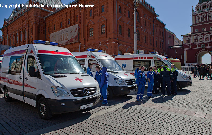 People, Person, Ambulance, Van, Vehicle, Human, Officer