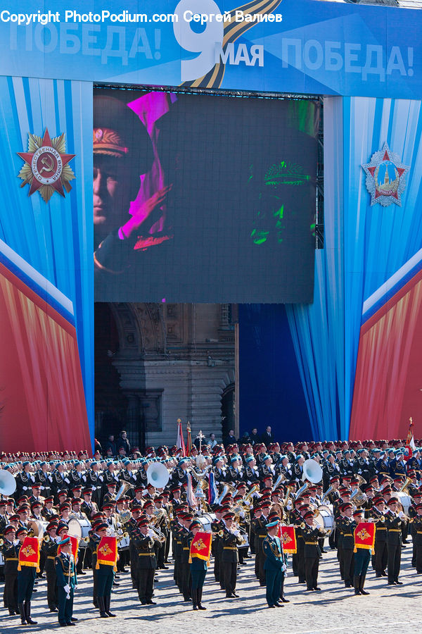Team, Troop, Crowd, Stage, Music Band