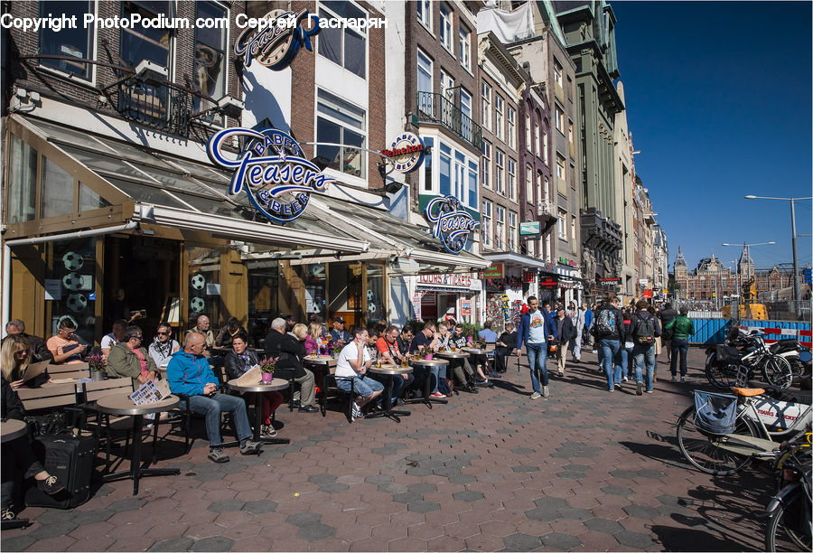 Bicycle, Bike, Vehicle, Cafe, Cafeteria, Food Court, Bazaar