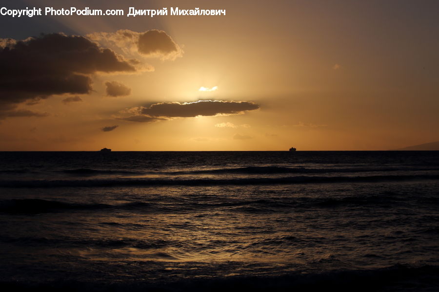 Cloud, Cumulus, Sky, Flare, Light, Sunlight, Beach