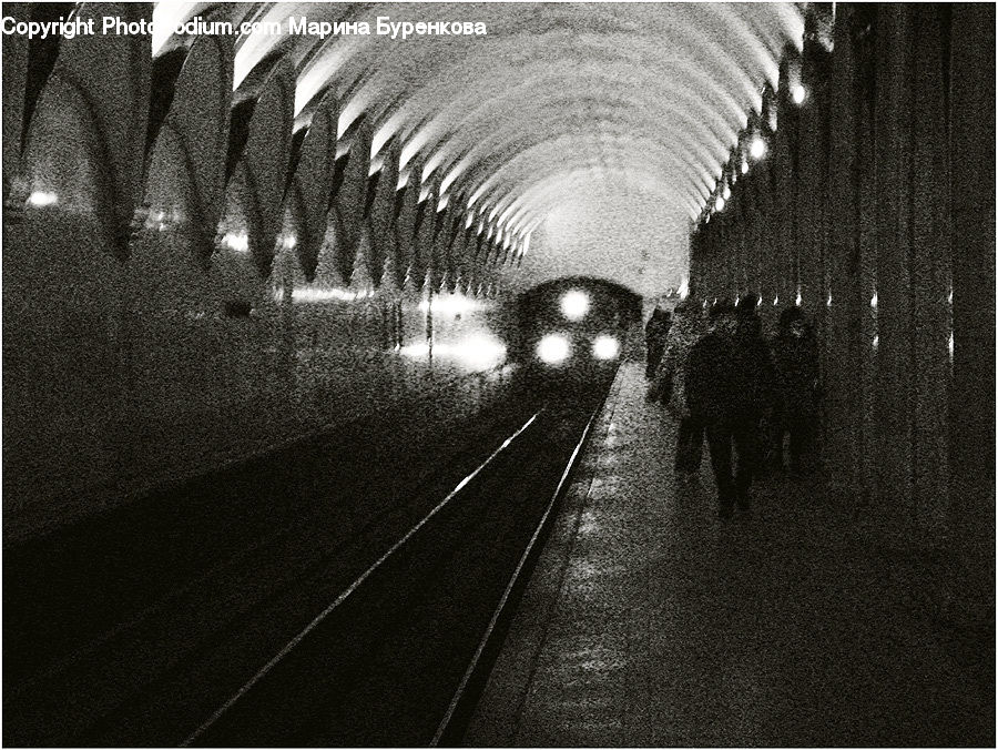 Tunnel, Subway, Train, Train Station, Vehicle