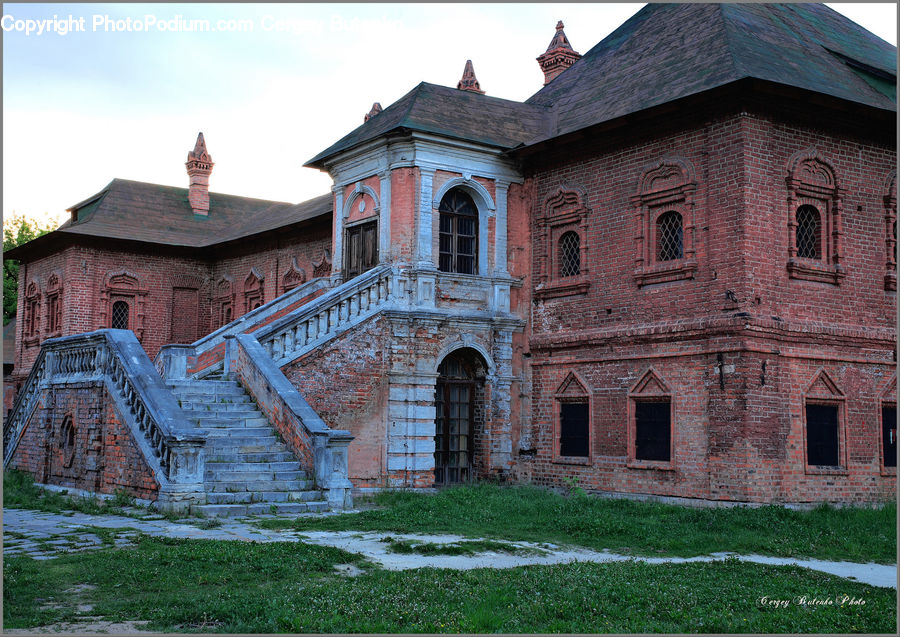 Brick, Architecture, Mansion, Church, Worship, Building, House