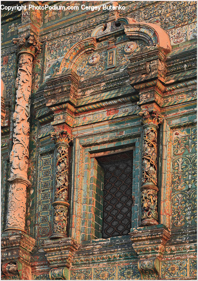 Balcony, Building, Brick, Ruins, Architecture