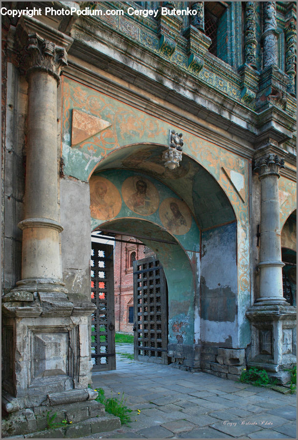 Drinking Fountain, Fountain, Fireplace, Hearth, Tomb, Building, Architecture