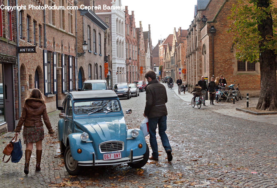 Human, People, Person, Automobile, Car, Vehicle, Brick