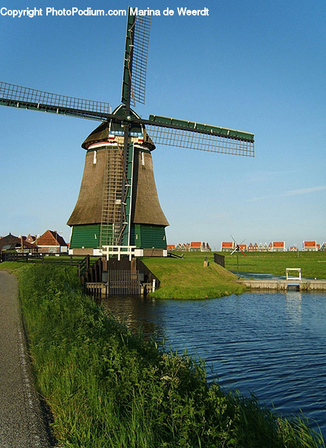 Engine, Machine, Motor, Turbine, Wind Turbine, Harbor, Port