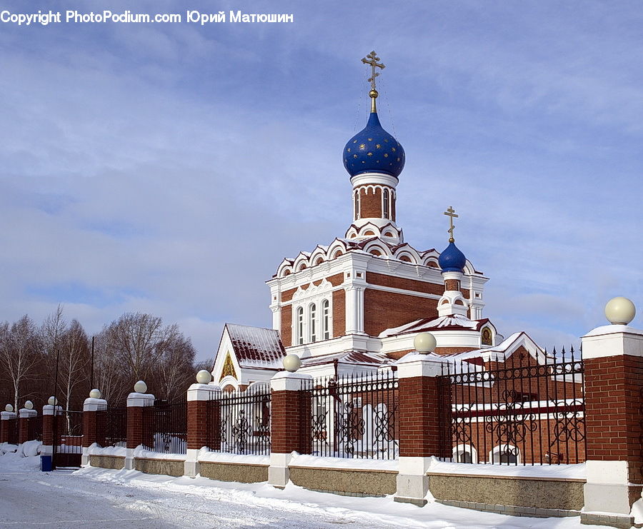 Architecture, Church, Worship, Ice, Outdoors, Snow, Cathedral