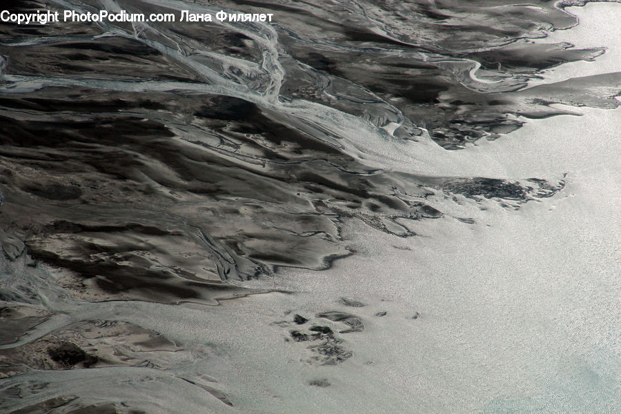 Arctic, Glacier, Ice, Mountain, Outdoors, Snow, Aerial View