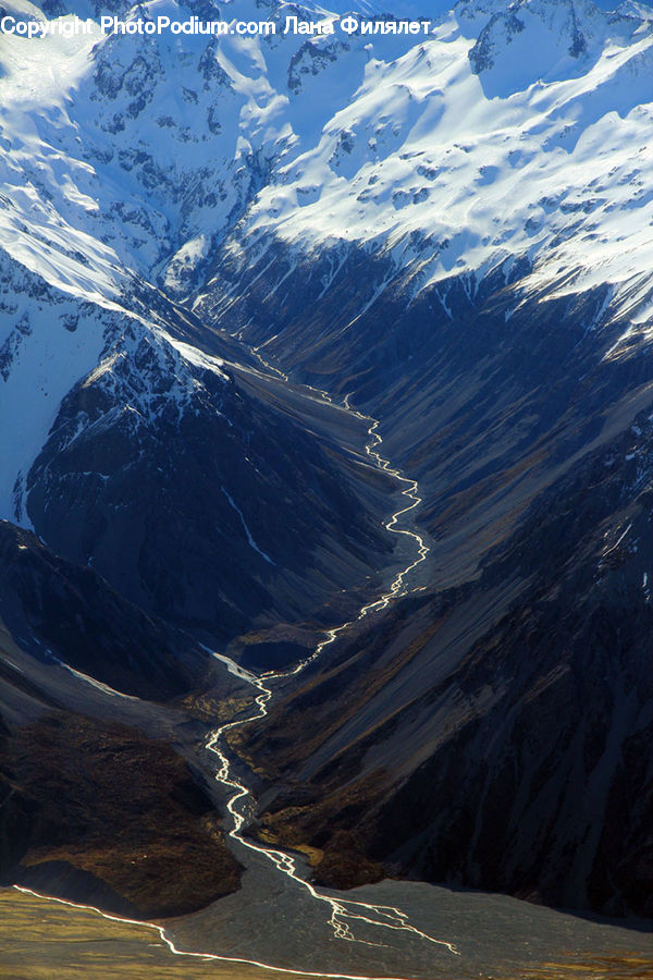 Arctic, Glacier, Ice, Mountain, Outdoors, Snow, Mountain Range