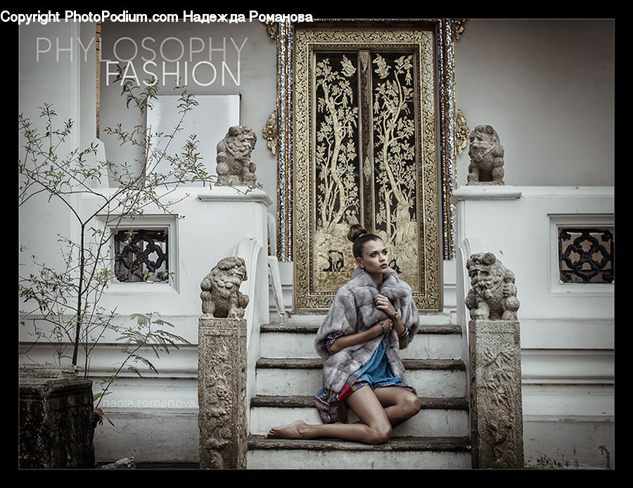 People, Person, Human, Deck, Housing, Porch, Female