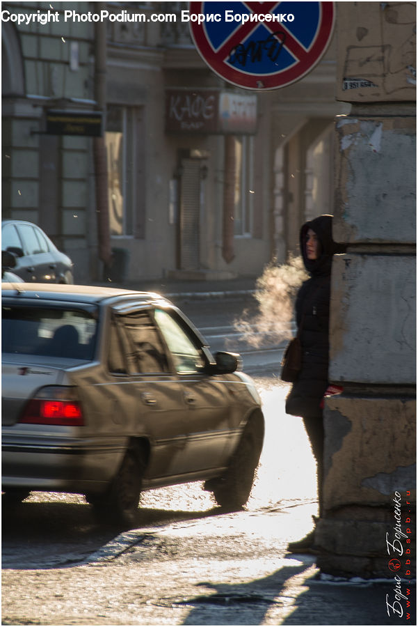 Automobile, Car, Vehicle, Bumper, Plywood, Wood, Asphalt