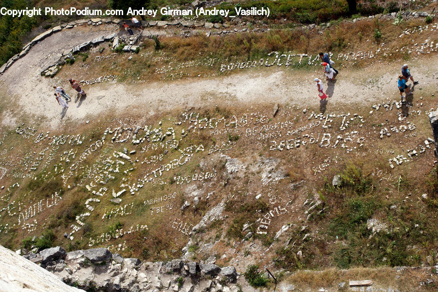 Landslide, Rock, Hiking, Leisure Activities, Outdoors, Dirt Road, Gravel