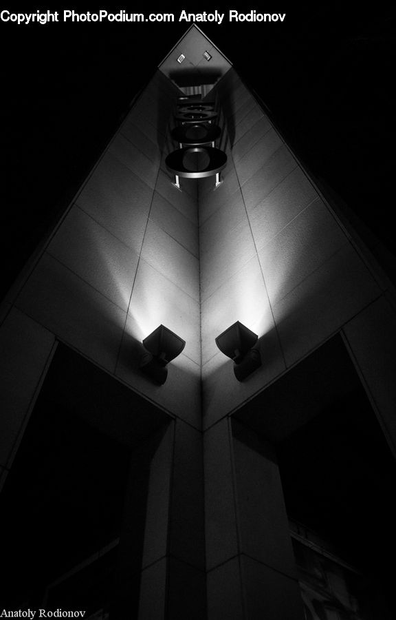 Triangle, Lighting, LED, Spotlight, Building, Beacon, Lighthouse