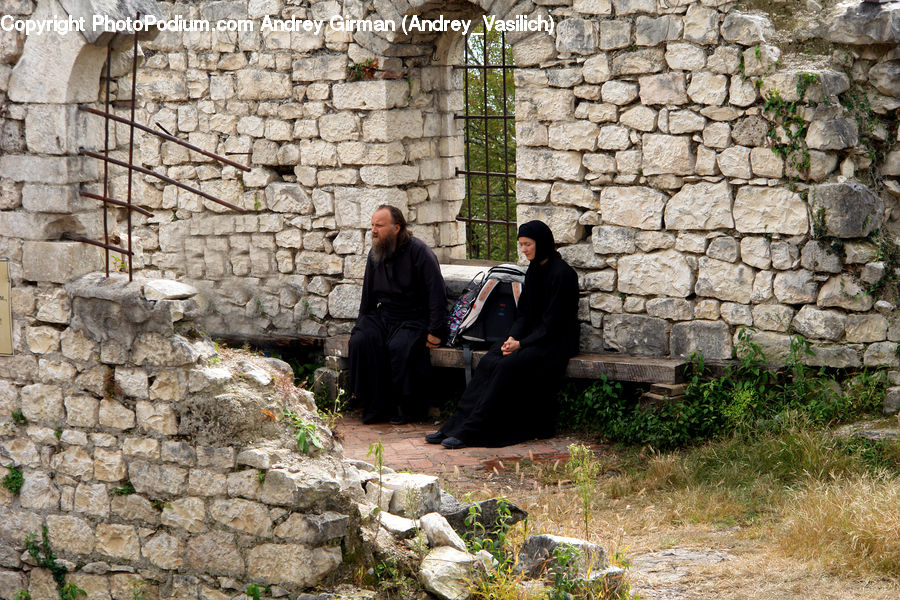 Human, People, Person, Fence, Wall, Rock, Outdoors