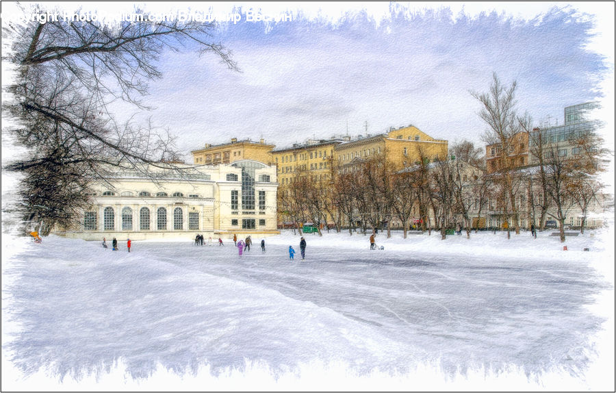 Landscape, Nature, Scenery, Ice, Outdoors, Snow, Campus