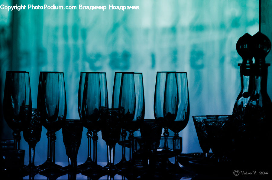 Glass, Goblet, Chair, Furniture, Silhouette, Dining Table, Table