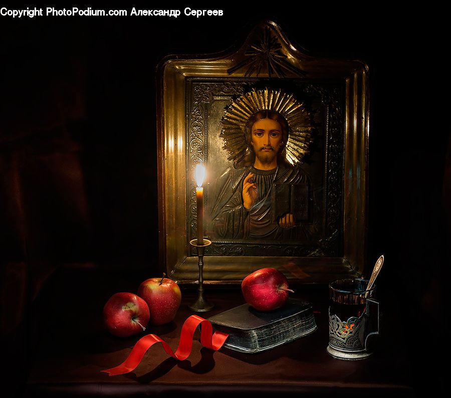People, Person, Human, Apple, Fruit, Buddha, Shrine