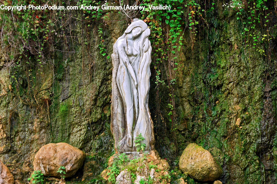 Rock, Art, Sculpture, Statue, Forest, Jungle, Rainforest