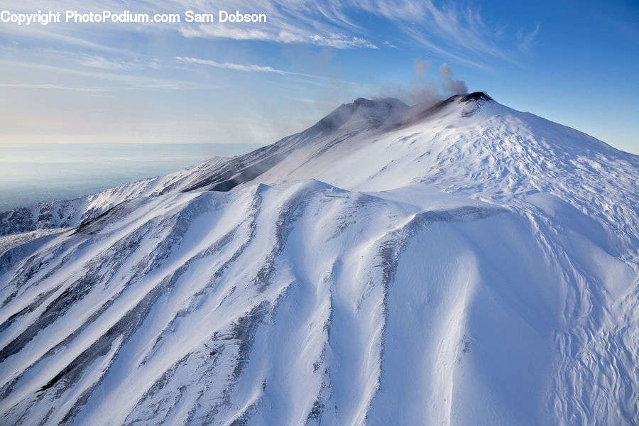 Crest, Mountain, Outdoors, Peak, Arctic, Glacier, Ice