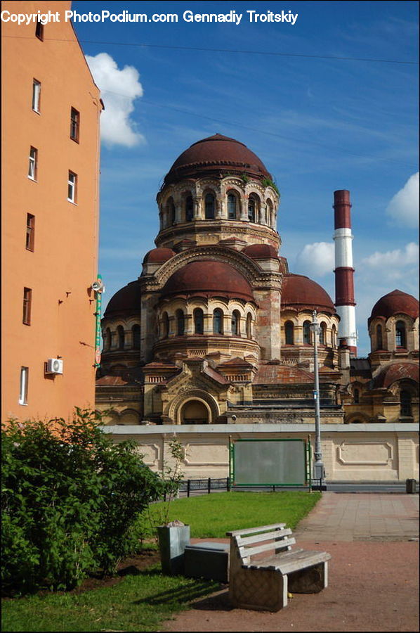 Plant, Potted Plant, Architecture, Bell Tower, Clock Tower, Tower, Dome
